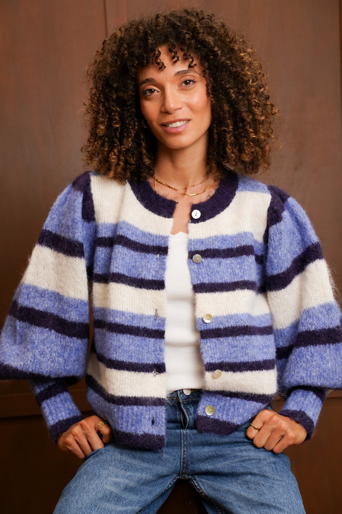 BO vest blauw