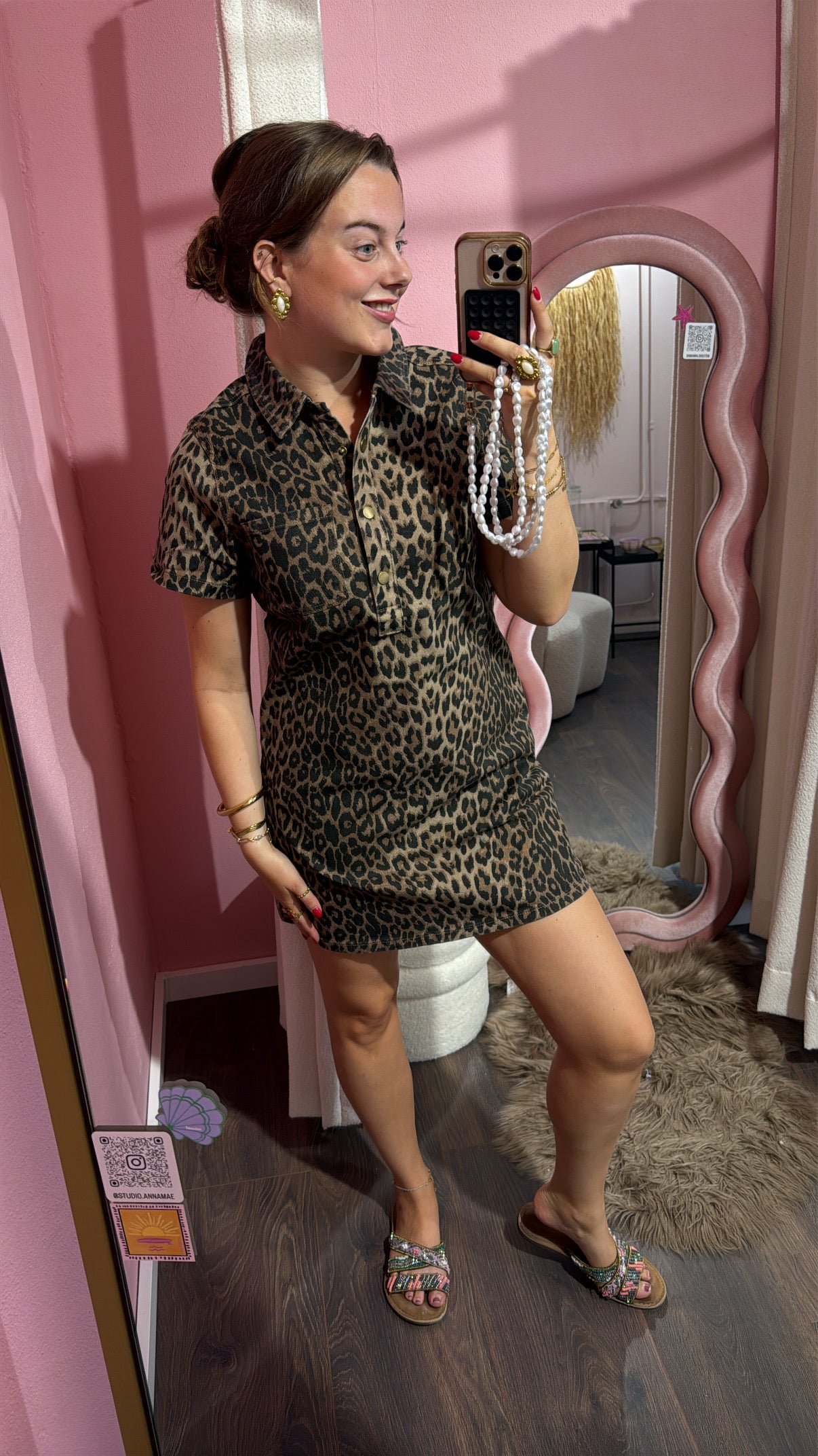 Panter denim dress