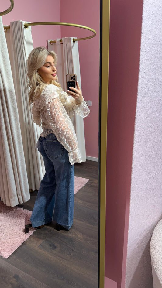 Queen Hearts braid jeans