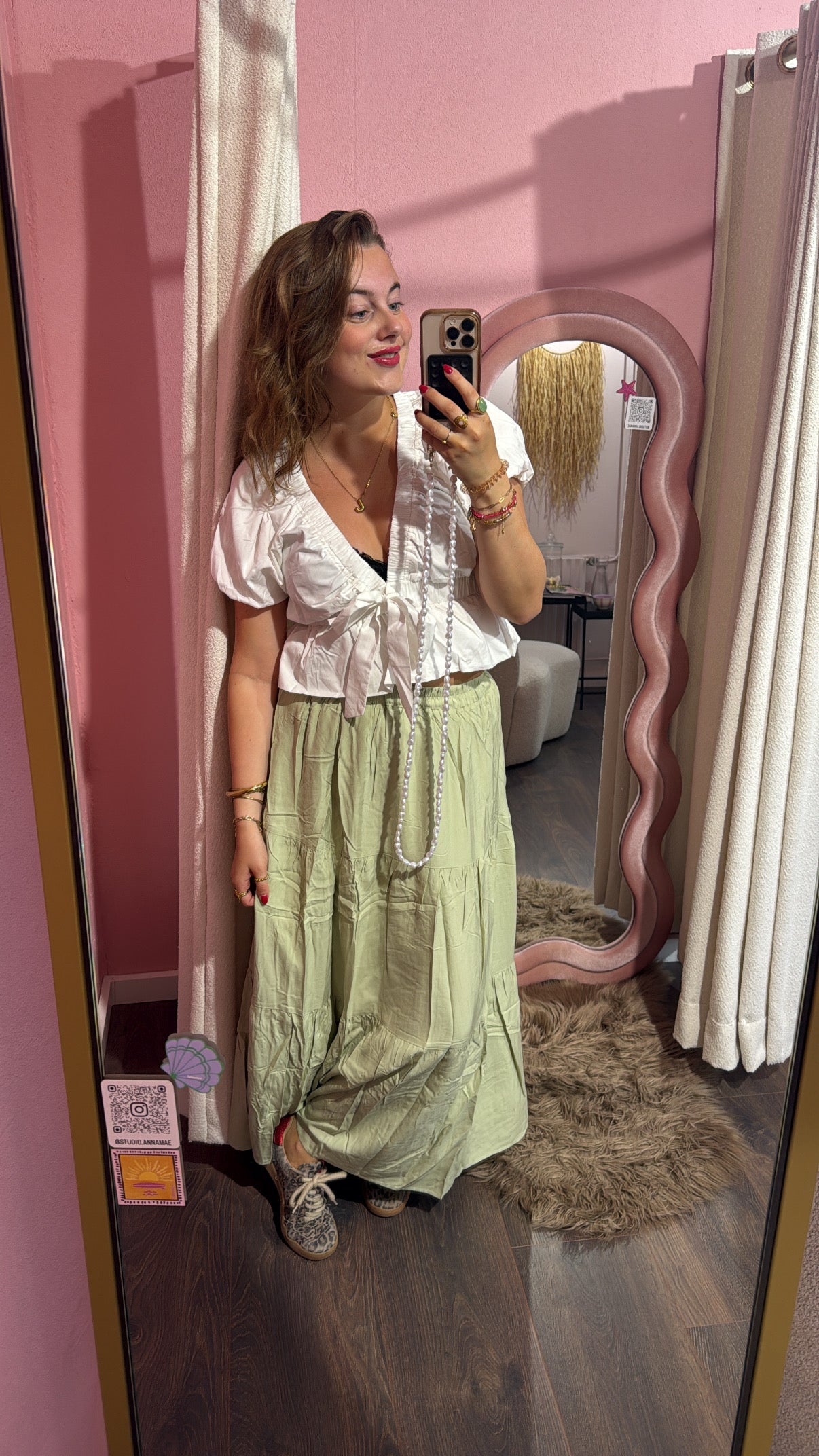 Maxi skirt- sage