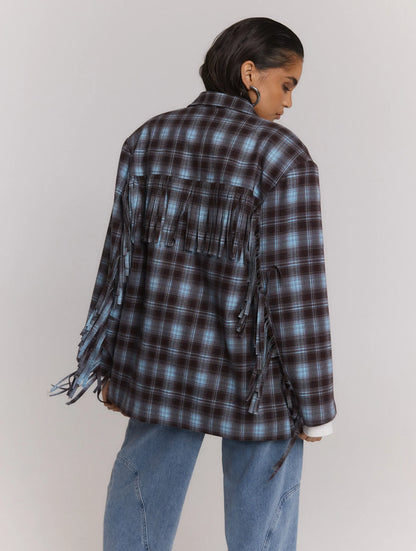 TORI check blazer