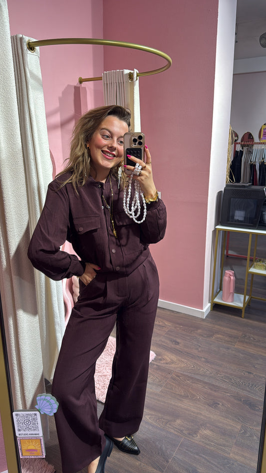 SISTERS PIONT-  Bomber Bordeaux