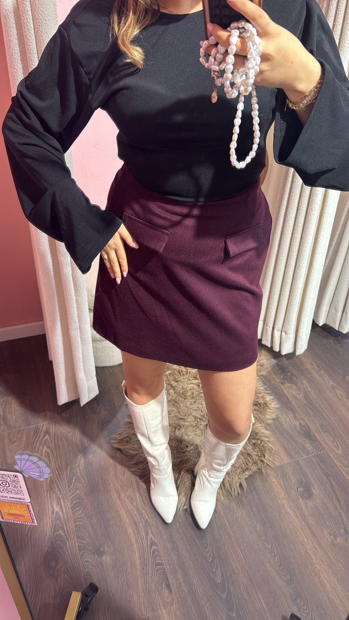 Rokje Bordeaux
