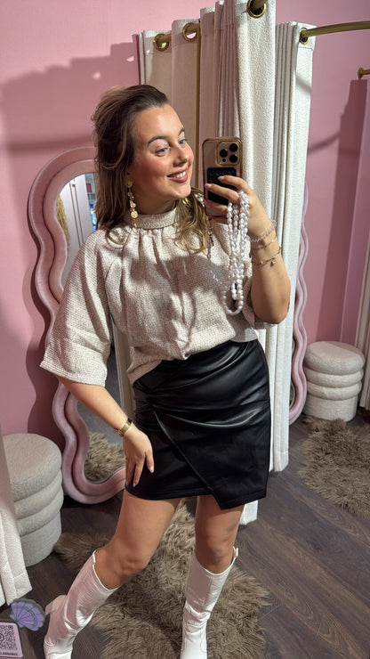 Fleur top beige