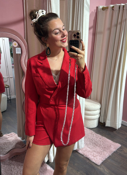 Studio Anna Mae- blazer red