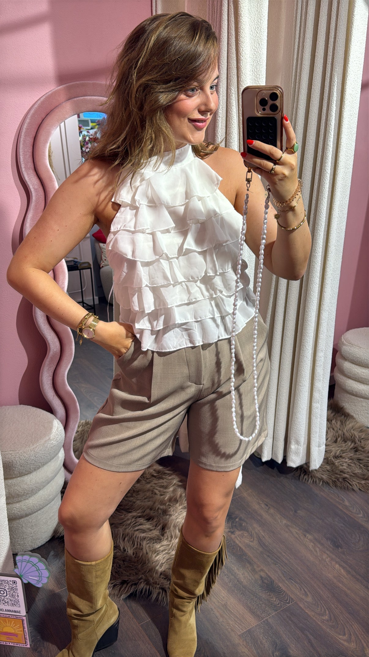 Noa top white