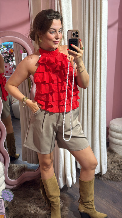 Noa top red