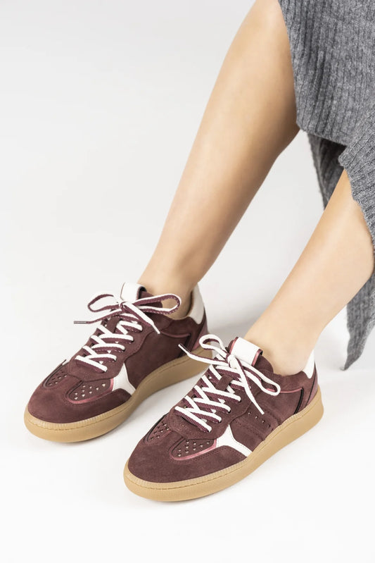 MIRABEL suede - Sneakers | Bordeaux / Off White DWRS