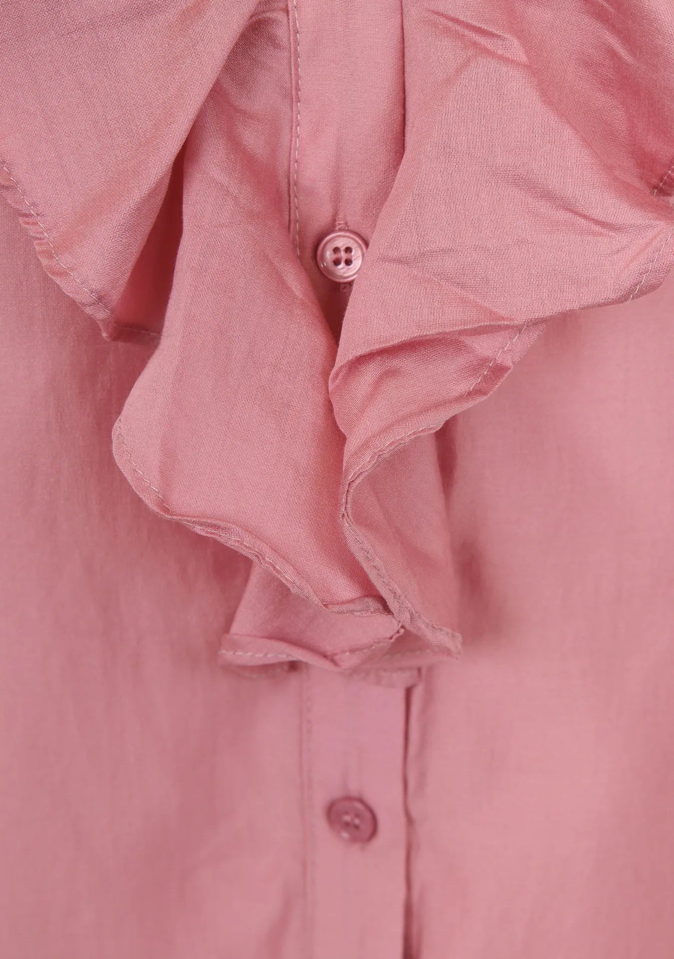Sisters point- blouse ruffle dusty blush