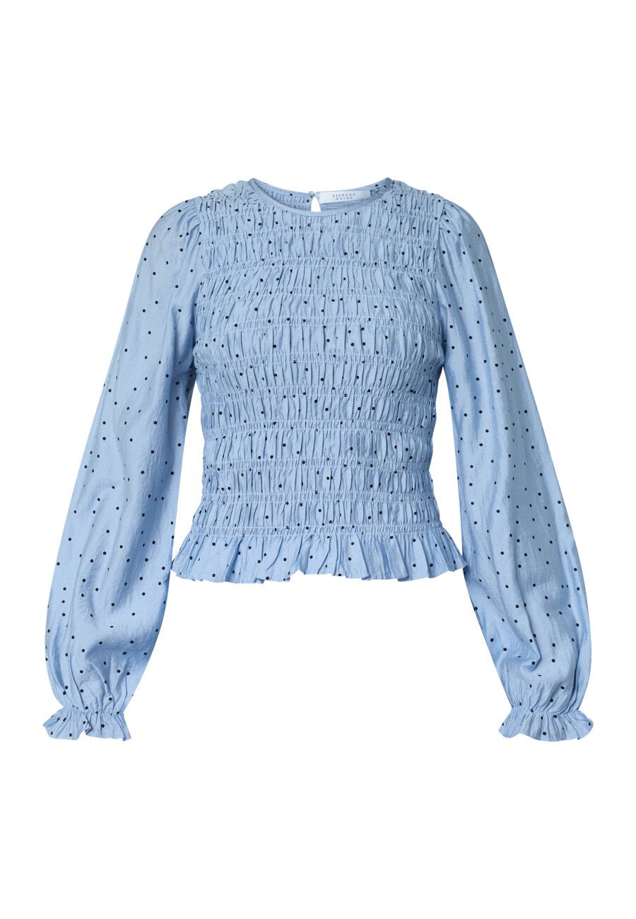 NIX SISTERS POINT - polkadot blouse blauw