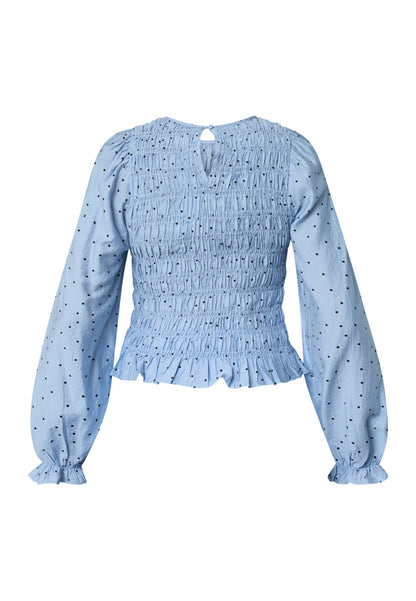 NIX SISTERS POINT - polkadot blouse blauw