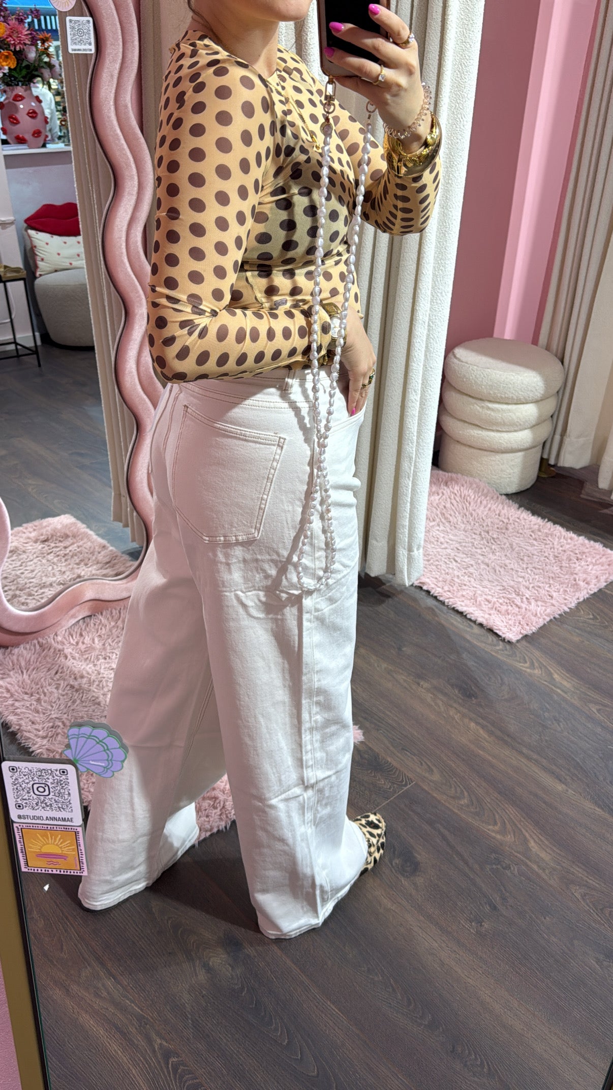Queen hearts wide leg jeans