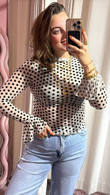 Polkadot mesh top - Studio Anna Mae