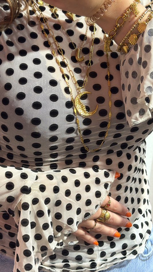 Polkadot mesh top - Studio Anna Mae