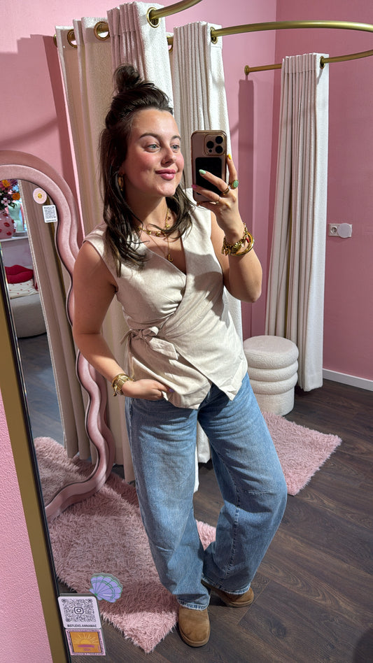 Linnen Gilet - Studio Anna Mae