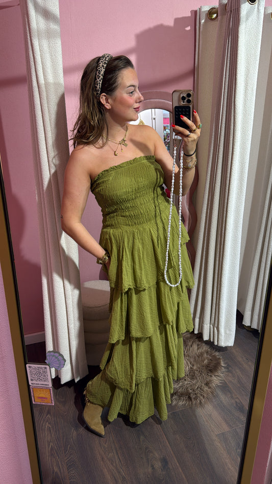 Jurk cotton ruffle