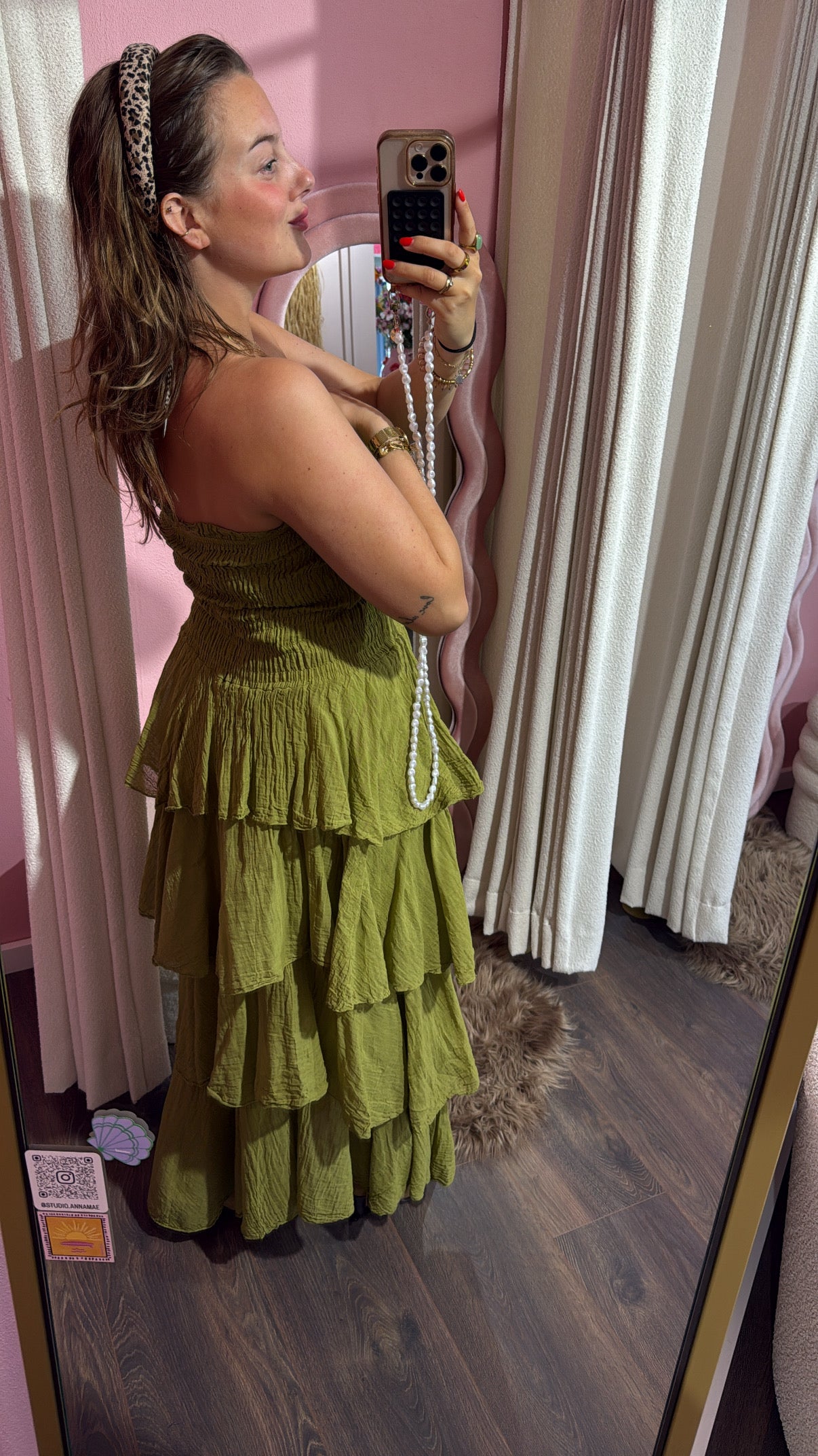 Jurk cotton ruffle