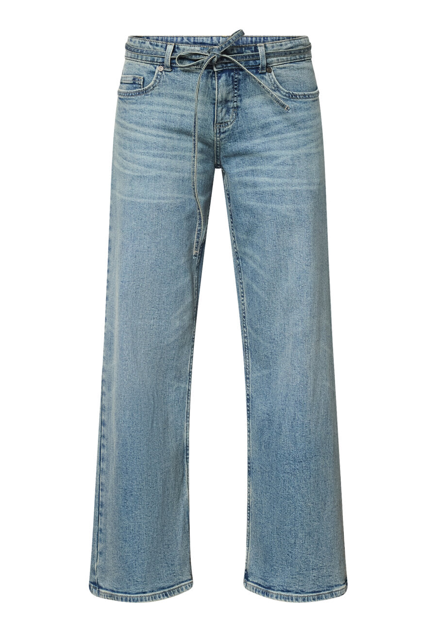 Jeans met riem - straight fit