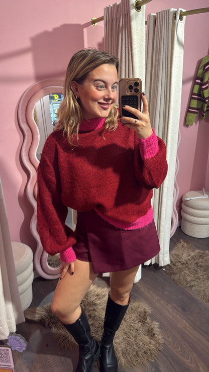Mirle trui Bordeaux