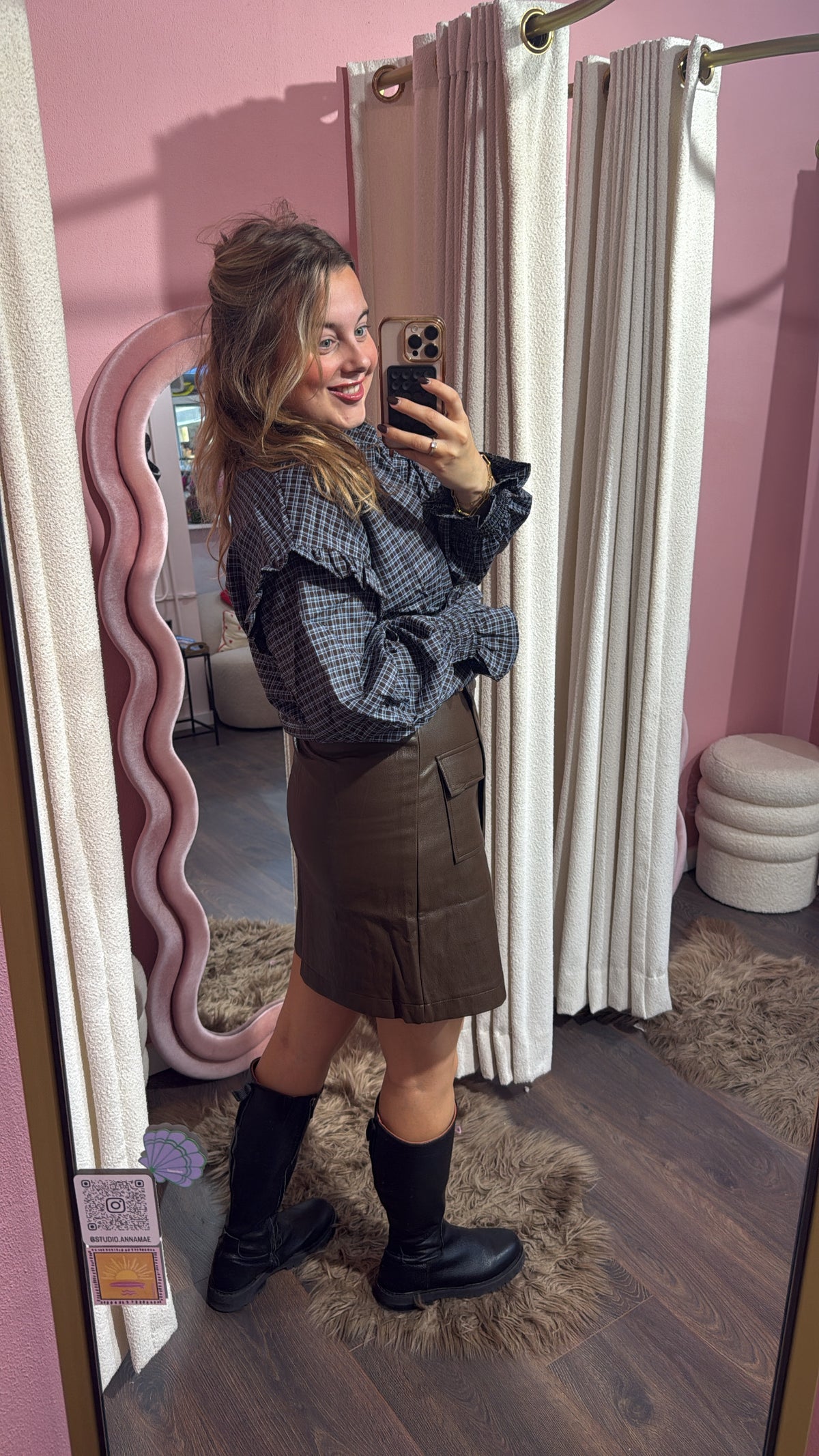 Tess skirt bruin