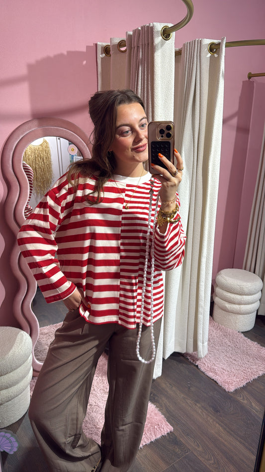 Longsleeve red- Studio Anna Mae