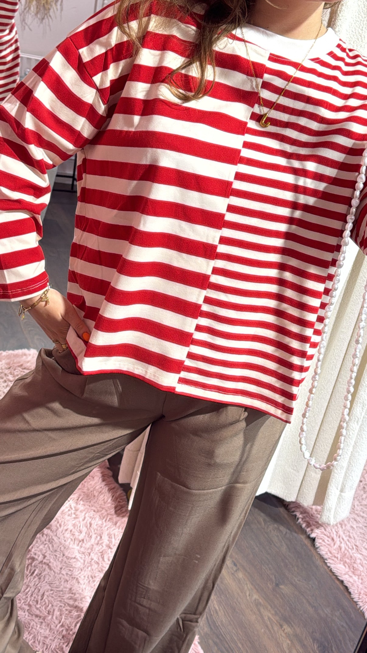 Longsleeve red- Studio Anna Mae