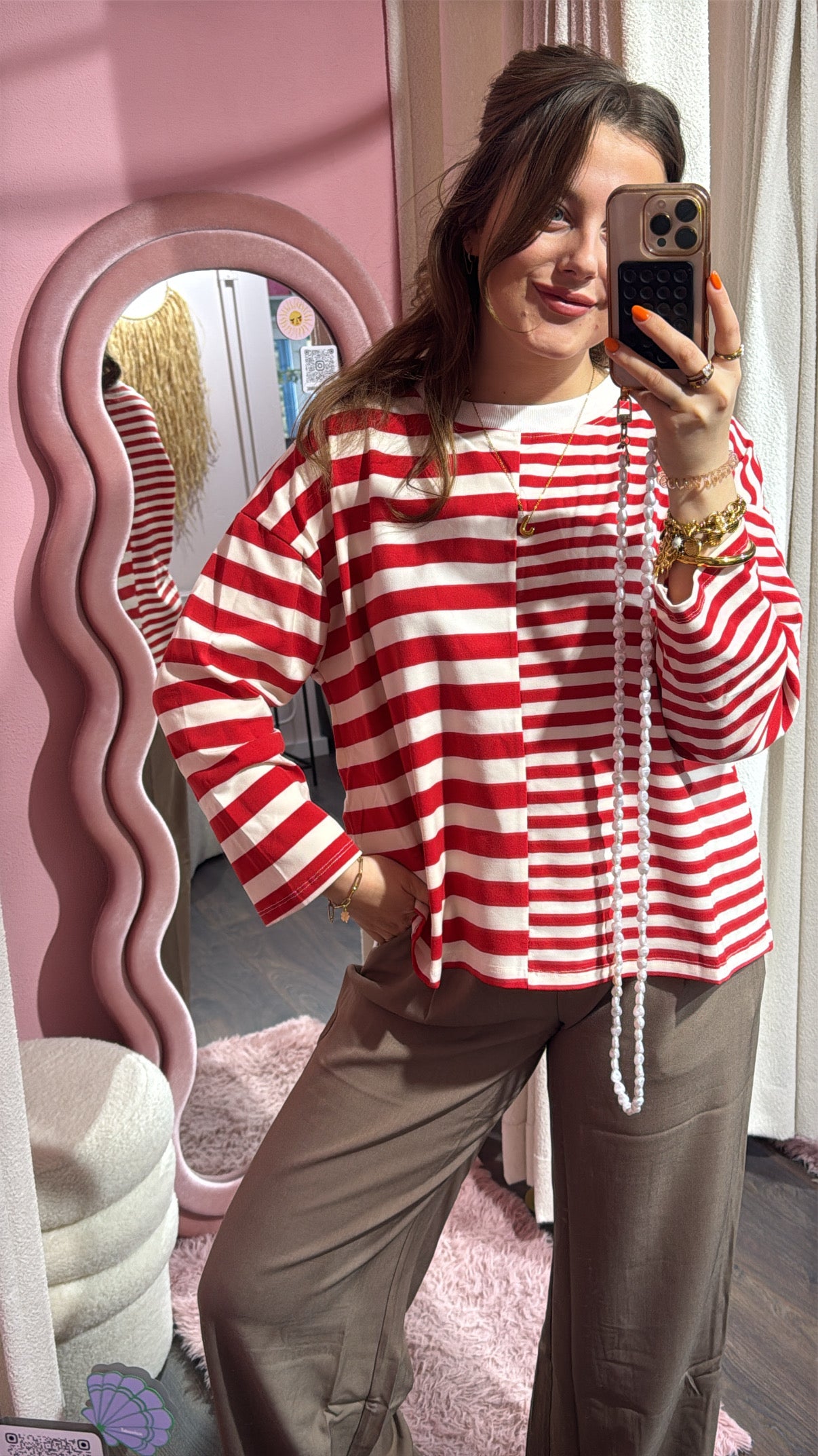 Longsleeve red- Studio Anna Mae