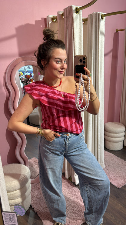 One shoulder Lola Top