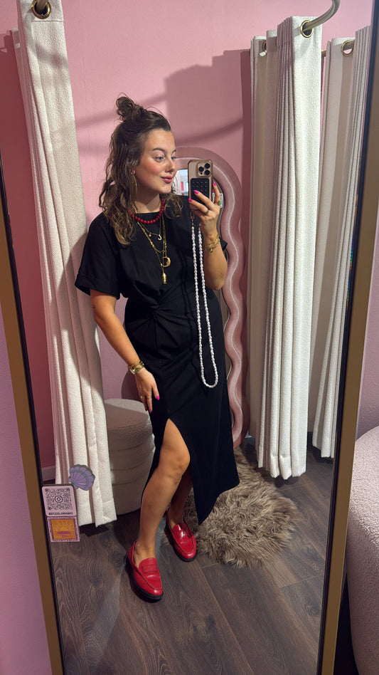 T-shirt dress black