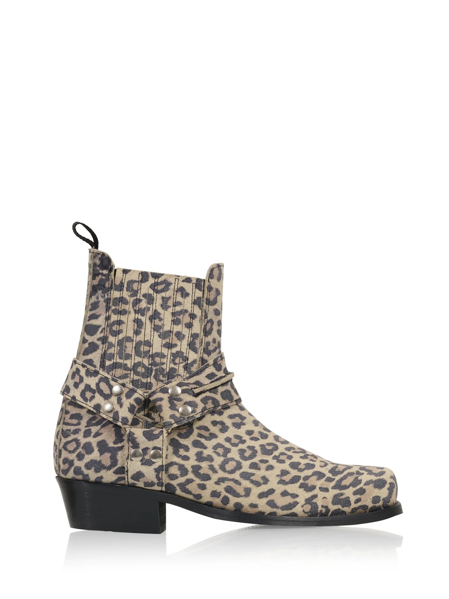 HOOK leopard - Enkellaarsjes | Beige / Black