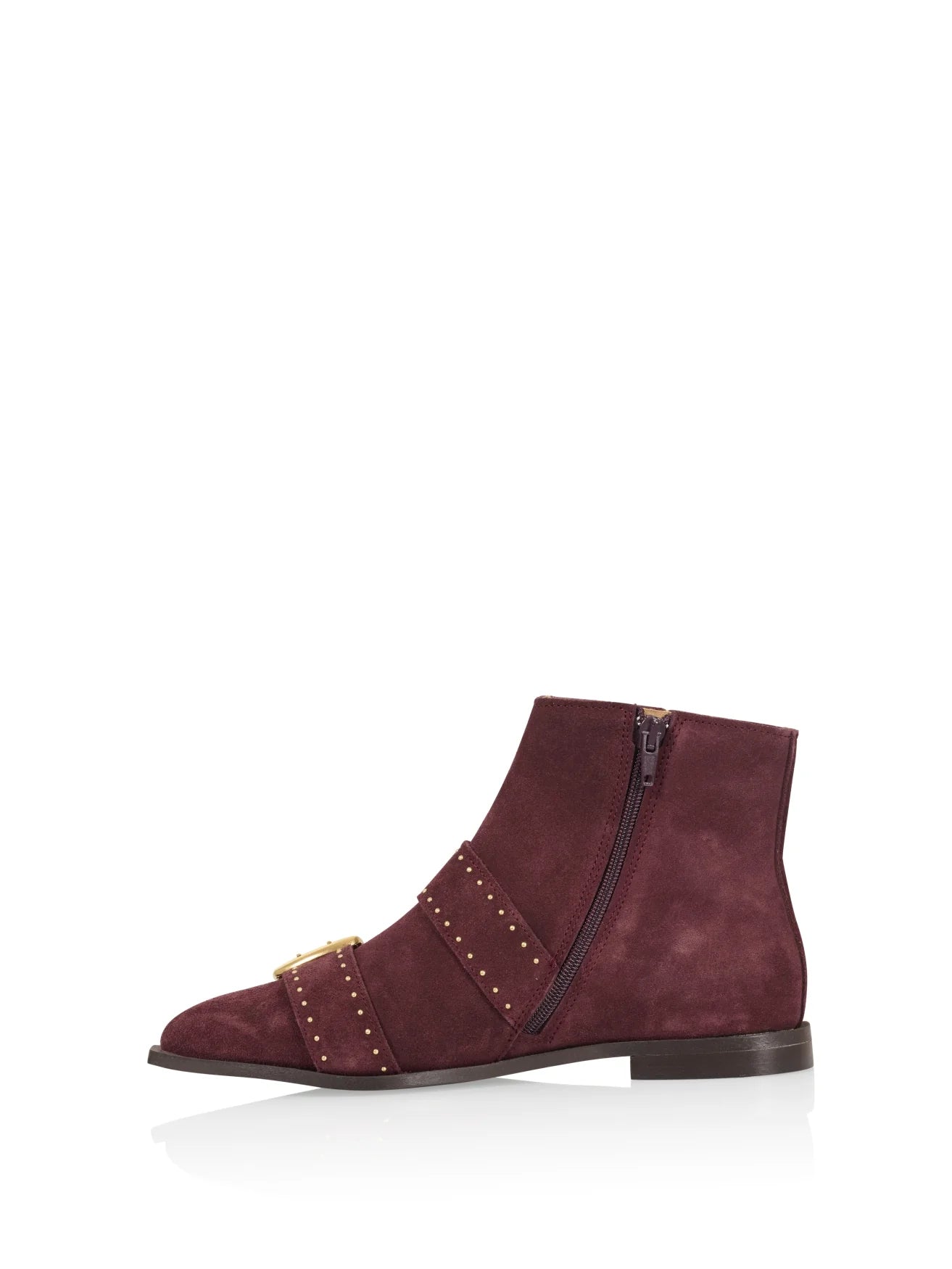 DWRS KARBY suede - Enkellaarsjes | Bordeaux